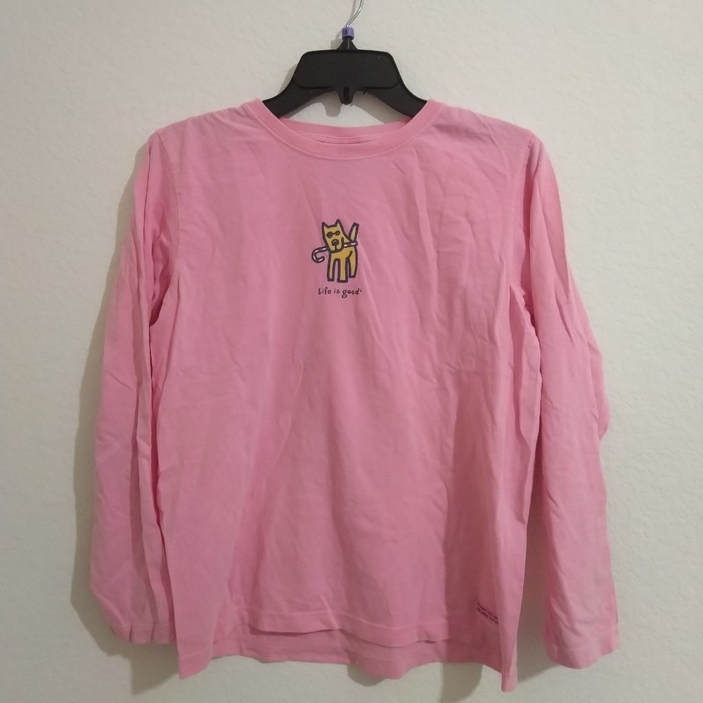 Life is Good Pink T-shirt